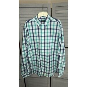 Nautica Men's Plaid Long Sleeve Shirt Large